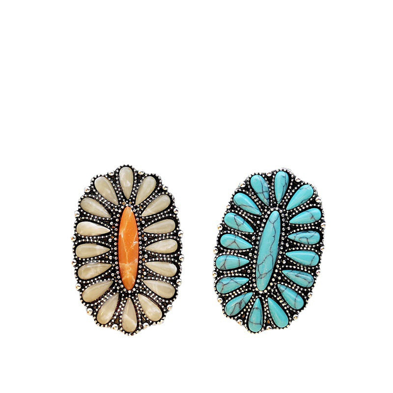 Wholesale 925 Silver Plated Turquoise Ring